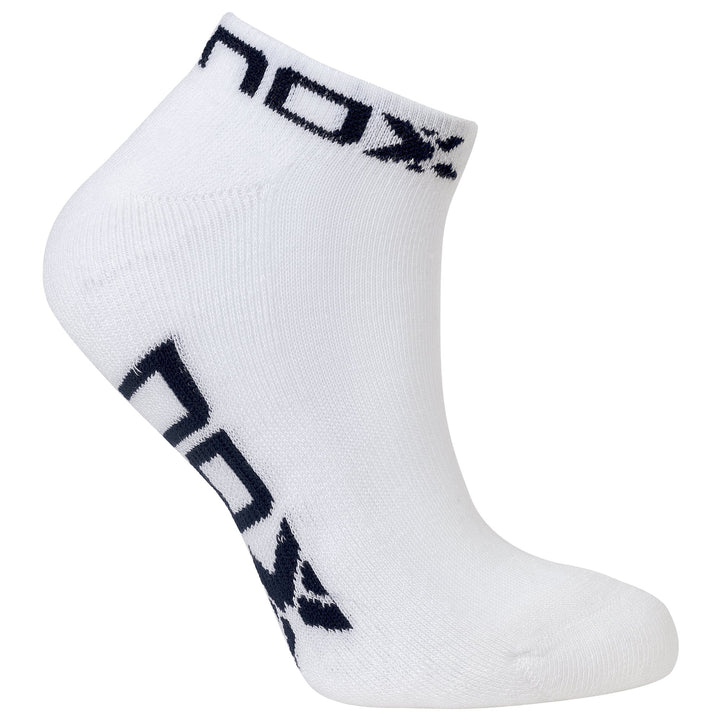 NOX ANKLE LENGTH WHITE WITH BLUE LOGO WOMEN'S TECHNICAL SOCKS