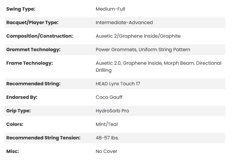 HEAD BOOM MP 2024 ALTERNATE (100) UNSTRUNG