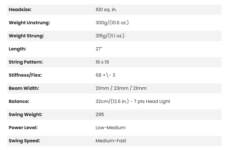 BABOLAT PURE STRIKE 100 (16x19) -2025 UNSTRUNG