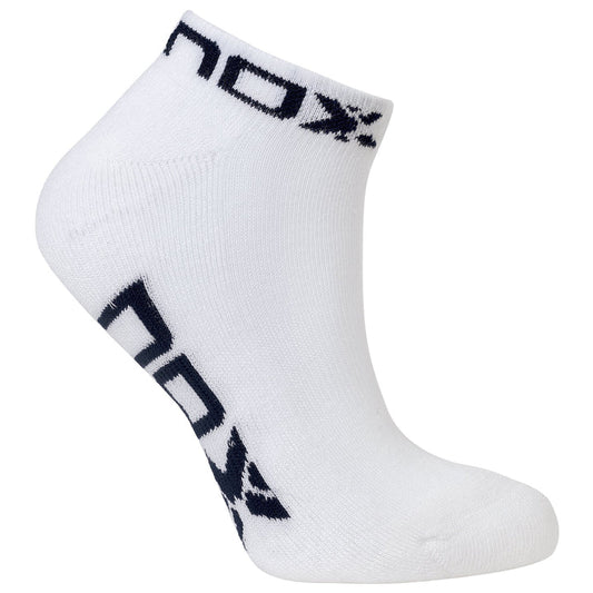 NOX ANKLE LENGTH WHITE WITH BLUE LOGO WOMEN'S TECHNICAL SOCKS