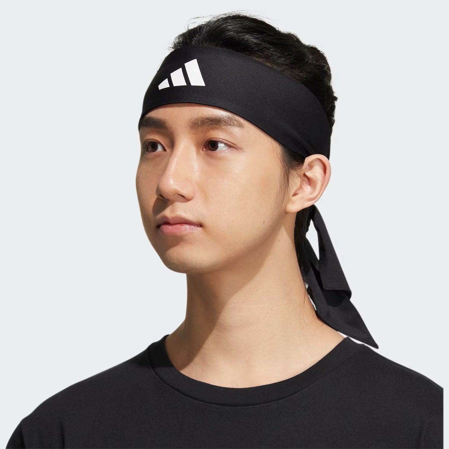 ADIDAS ALPHASKIN TIE HEADBAND BLACK