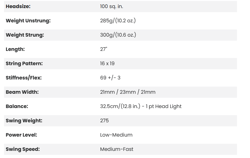 BABOLAT PURE STRIKE TEAM 100 -2025 UNSTRUNG