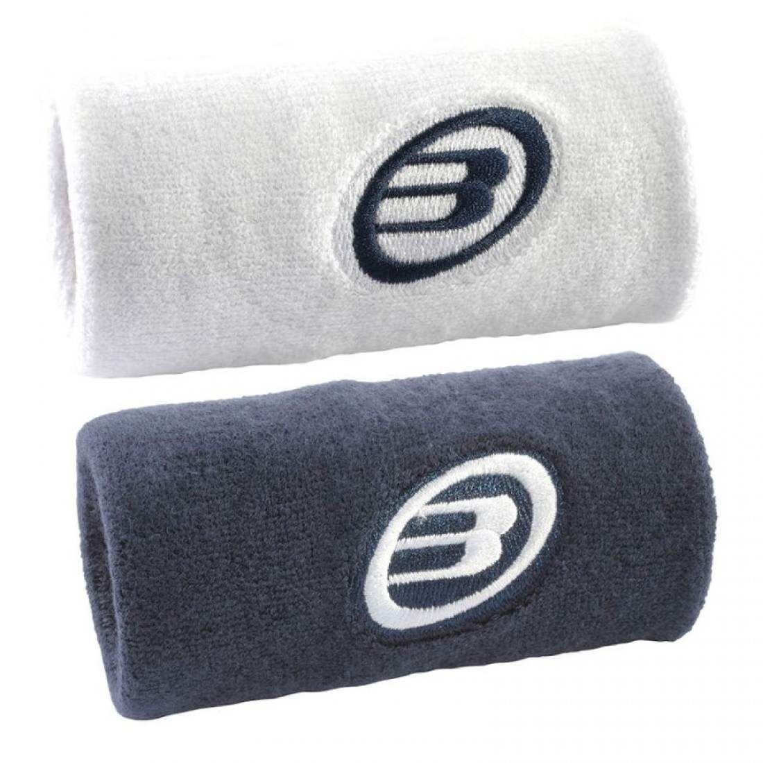 BULLPADEL WRISTBAND WHITE NAVY BLUE