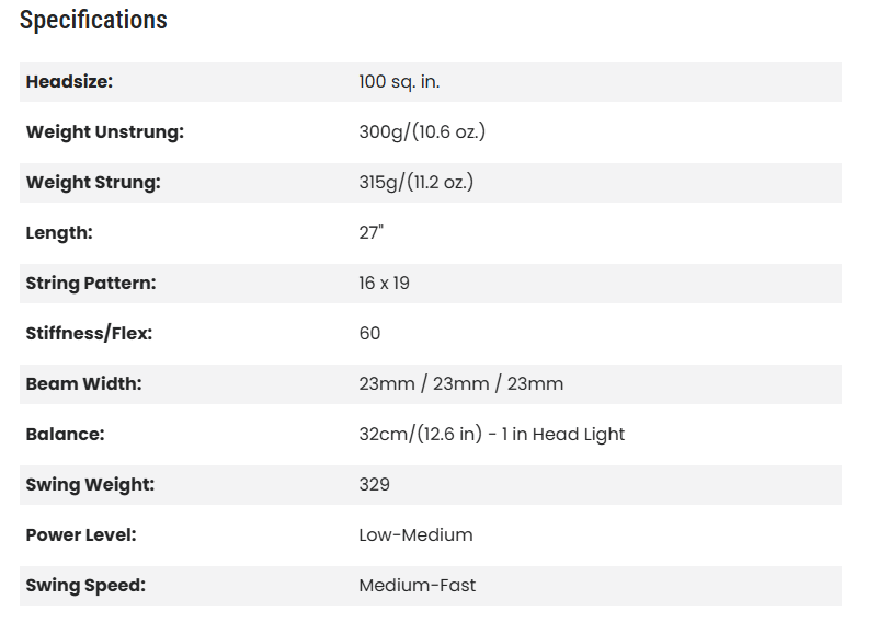 HEAD SPEED MP LEGEND 2025 UNSTRUNG