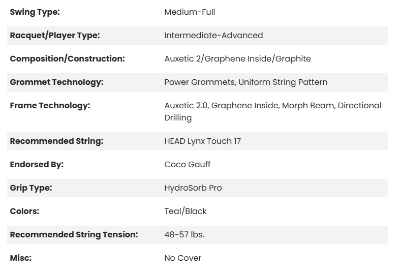 HEAD BOOM MP 2024 (100) UNSTRUNG